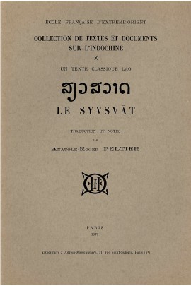 UN TEXTE CLASSIQUE LAO : LE SYVSVAT